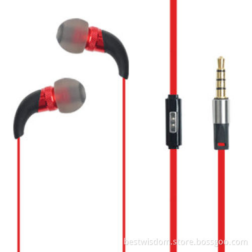 Digital Stereo Sound Wired Earphones with 60mW Maximum Input Power and Metal Construction